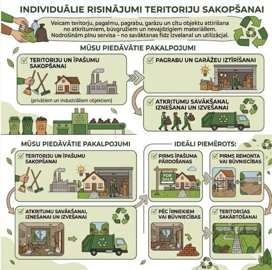 Infographic describing territory clean‑up services